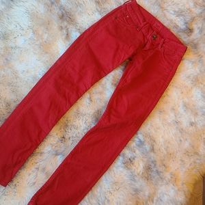 Hudson Red Skinny Jeans
